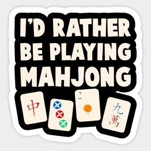 mahjong Sticker